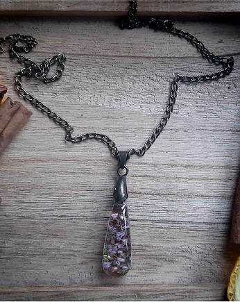Wisiorek z wrzosem, Figa handmade accessories