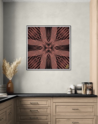 Mozaika 01, autorski graficzny obraz, AAS Art Studio