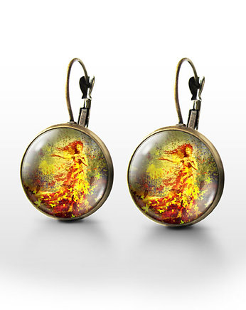 Kolczyki - Jesień - brąz, yenoo