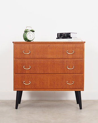 Komoda tekowa, szwedzki design, lata 70, produkcja: Szwecja, Przetwory design