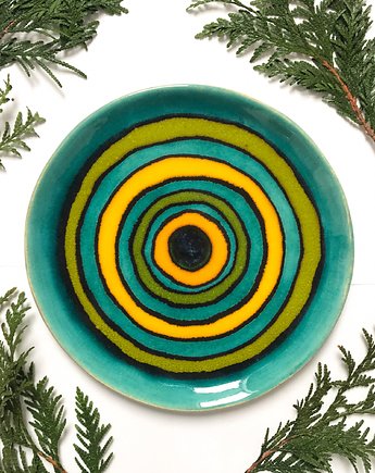 Energetyczny dekoracyjny talerzyk ceramiczny, Ceramika Ana