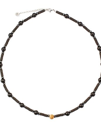 Męski naszyjnik zodiakalny - Rak, Kulka Bransoletki