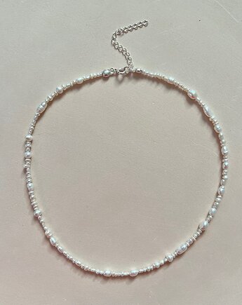 Choker z pereł HAVANA no. 14 srebro, Elize