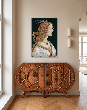 Portret Simonetty Vespucci jako nimfy- S. Botticelli - dekoracja ścienna, Dekoracje PATKA Patrycja Kita