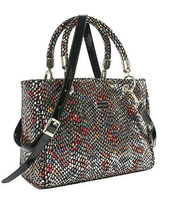 Torebka Skórzana  kuferek - disco (7038), BOSCCOLO