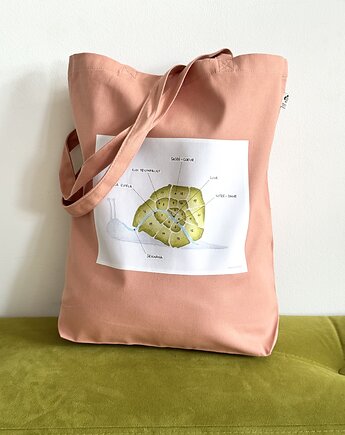 Torba Everyday Ślimak Paryski - róż, Travelling Art