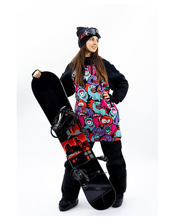 Damska Bluza Snowboard DR.CROW Colorful Monsters, DrCrow