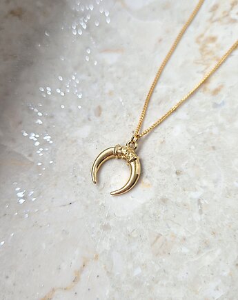 LUNULA - naszyjnik srebro złocone, ISSI Jewelry