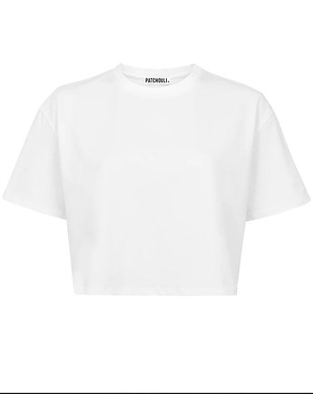 T-shirt Active Crop white, Patchouli