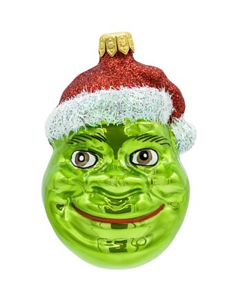 Bombka choinkowa: Ogr w czapce Mikołaja, Syn Bombkarza