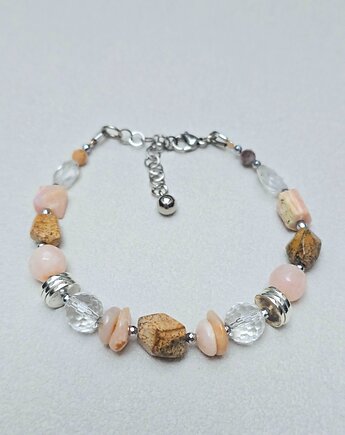 Bransoletka Pastele  z Jaspisem, ILEA