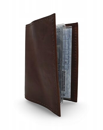 Etui na Dowód Rejestracyjny na Dokumenty Pokrowiec Brązowy Parker Quality, Parker Quality
