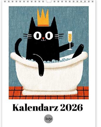 Kalendarz 2026 KOTY Z KOTAMI, polkastudio