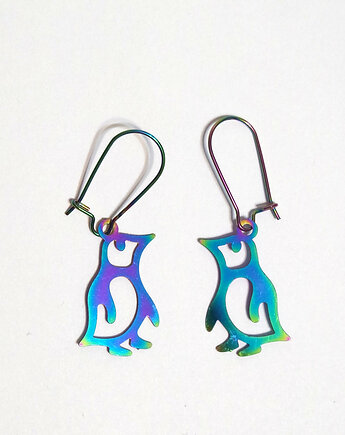 Kolekcja Starlight - kolczyki Pingwinek - stal, yenoo