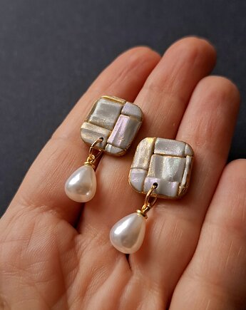 Kolczyki w błyskach muszli no4, Motywator Eweliny