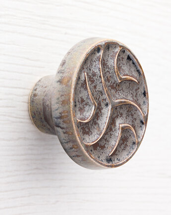 Gałka do mebli złotobrązowa wz.18, pracowniazona