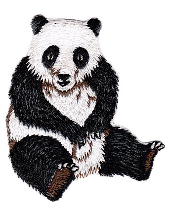 Naszywka termo przylepna Panda, Wyszywane
