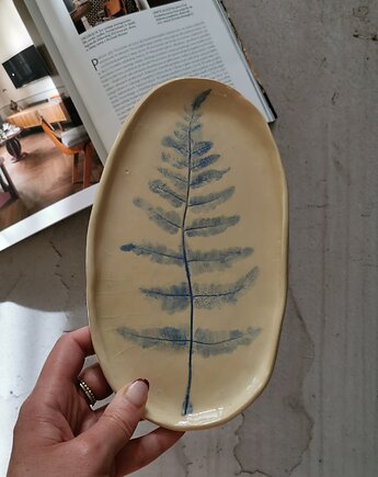 Talerz Ceramiczny Paproć no 2, Ceramic Story