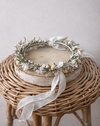 Wianek na głowę trwały i naturalny suszki, Łąka