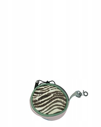 Bilonówka portfelik skórzany ze skrawków okrągły na prezent OLIVKA, Olivka Warsaw