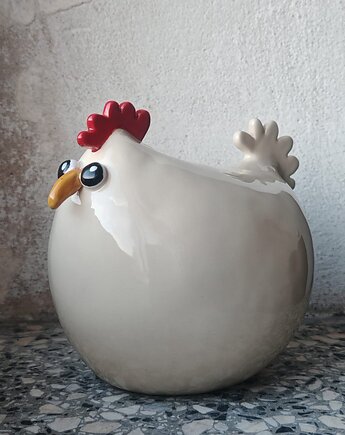Kremowa kurka ceramiczna na Wielkanoc, MOM S HANDMADE