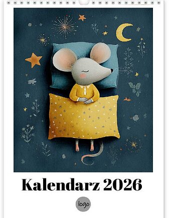 Kalendarz myszki 2026, polkastudio