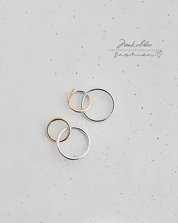 Rings - srebrne kolczyki + box, Ewa Saj  Silver