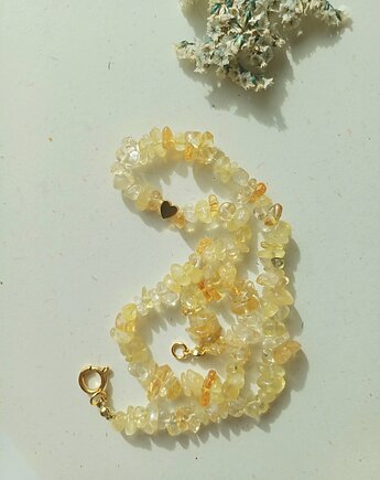 Naszyjnik z cytrynem i hematytem, s e n s e d  accessories