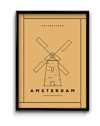 Plakat Amsterdam, OKAZJE - Prezent na Wieczór kawalerski