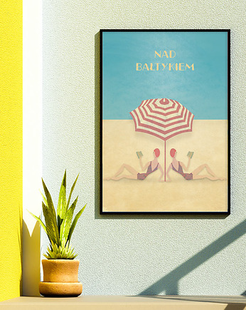 Nad Bałtykiem - plakat 50x70 cm, minimalmill