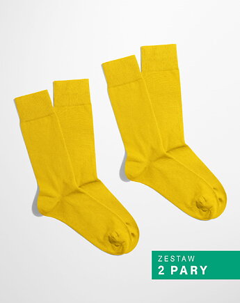 Skarpetki Essential - Lemon Burst - Żółty - Zestaw 2 pary (unisex), Banana Socks