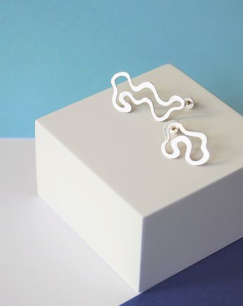 Kolczyki srebrne "Powidoki", Lenn Jewellery