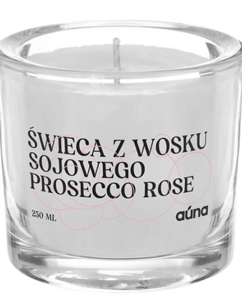 Świeca sojowa prosecco rose, Auna