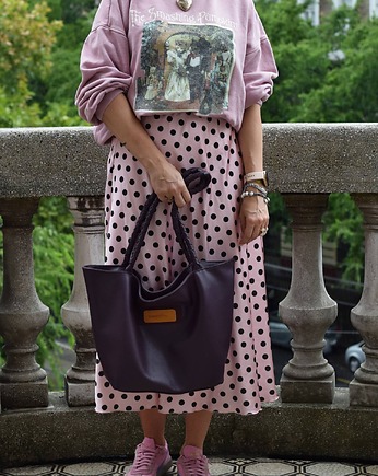 Skórzana torebka shopper - Sara, beautifulthings