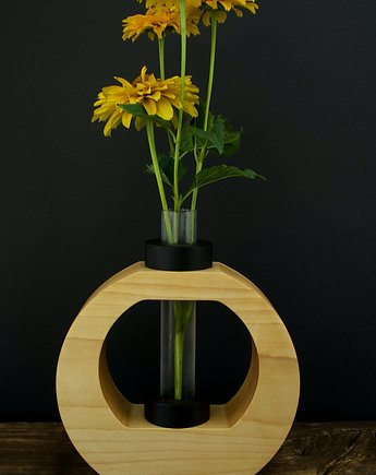 Drewniany wazon z klonu  na suszone i świeże kwiaty, MESSTO made by wood