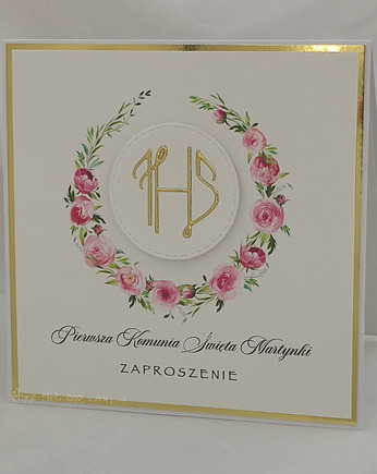 Zaproszenia na Komunię, wzór 28c, Anna Art and Crafts