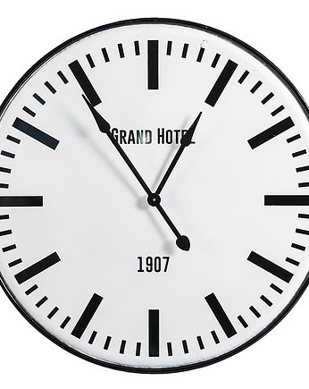 Zegar vintage Grand Hotel, biały, okrągły, 94cm, Home Design