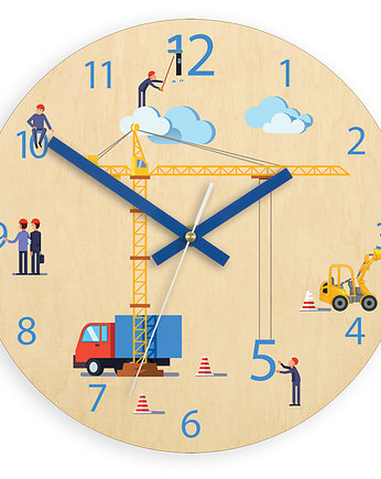 Zegar dziecięcy Dzwig 30cm, ModernClock
