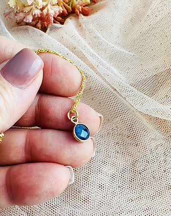 NASZYJNIK z lapis lazuli, minimalistyczny naszyjnik, Anemon Atelier