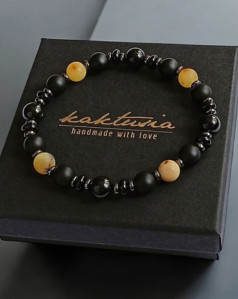 PREMIUM : BRURSZTYN onyks, turmalin, hematyt, kaktusia