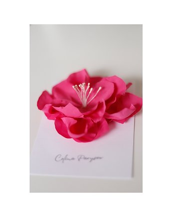 Różowa broszka jedwabna, Celina Parysów