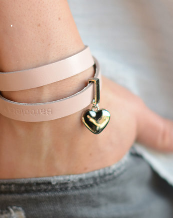 pink heart silver, barboleta