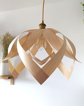 Lampa z drewnianym abażurem FRAGOLA M, Boho Lamp