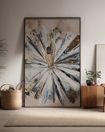 Prima  Kobieta Ręcznie malowany obraz Abstrakcja Olejny XXL Duży, Diana Abstract Art