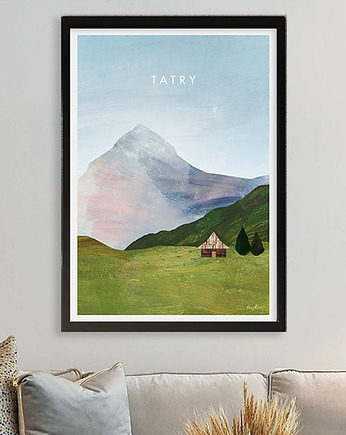 Tatry - bacówka - plakat fine art, minimalmill