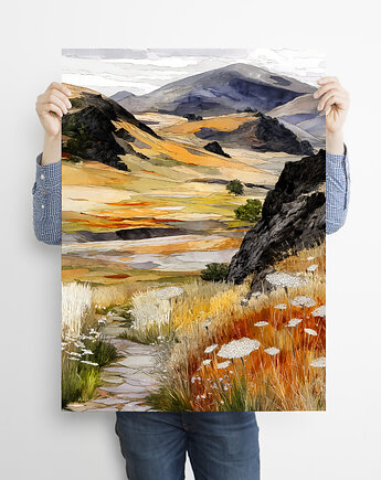 Widok z okna 2 - grafika na plakacie, JBJart Justyna Jaszke