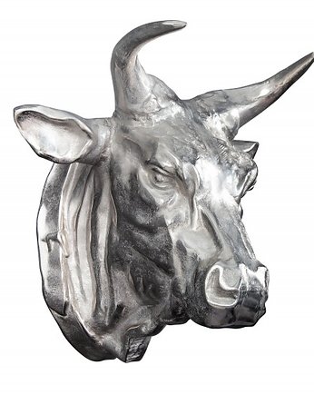 Poroże rogi Torrero Bull 65cm srebrne, OKAZJE - Prezent na 80 urodziny