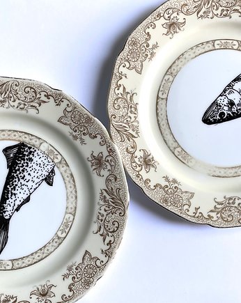 Ryby puzzle rokoko, arent plates