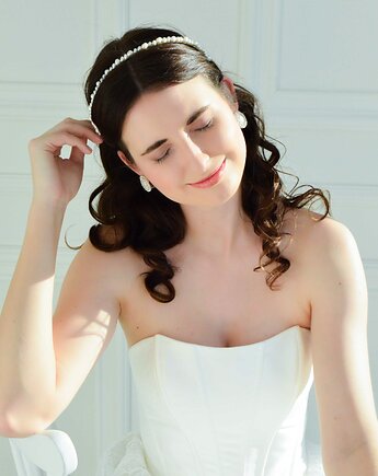 Opaska z perłami naturalnymi, Anelis Atelier