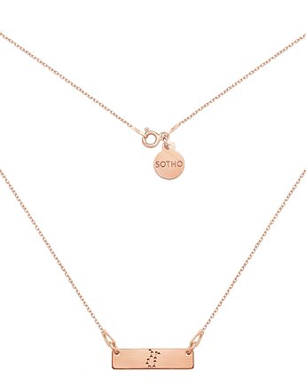 Bransoletka z konstelacją Bliźniąt z różowego złota